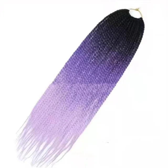Women's Gradient Color Synthetic Fiber Braided Three Strand Wig T1Bdark Purplelight Purple - Shop at LoveMi