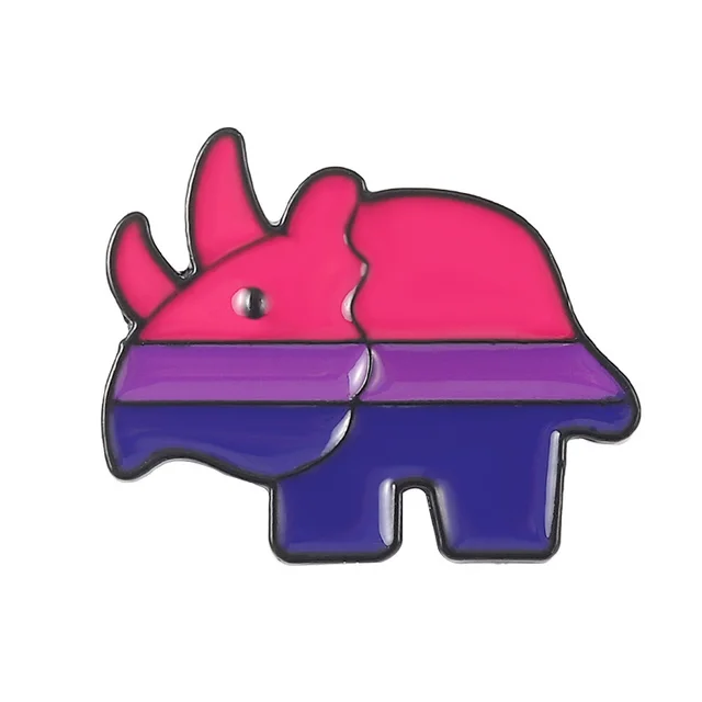 Cartoon Color Small Dinosaur Brooch Cute Japanese Broken Shell Xz6259 - Shop at LoveMi