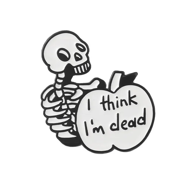 Skull Horror Brooch Metal Plated Decorative Badge Pin Xz5950 - Shop at LoveMi