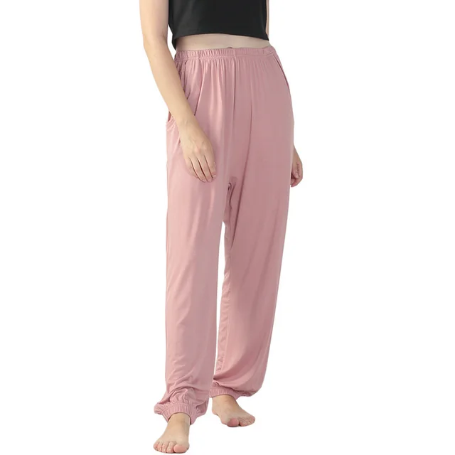 High Waist Elastic Length Plus Fat Yoga Track Pants Pink - Shop at LoveMi