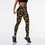 Women's Halloween Character Print Leggings - Jk1122Color