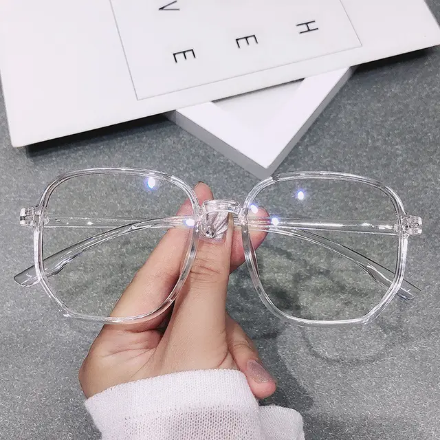 Women's Fashion Creative Large Frame Glasses White - Shop at LoveMi