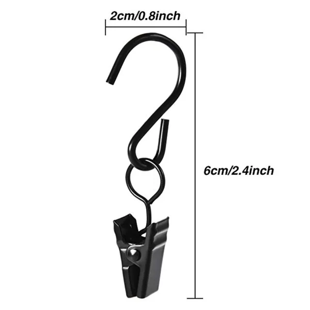 Solar Series Simple Lighting Chain Clip Indoor Photo Clip Christmas Decorative Clip Electrophoresis Black - Shop at LoveMi