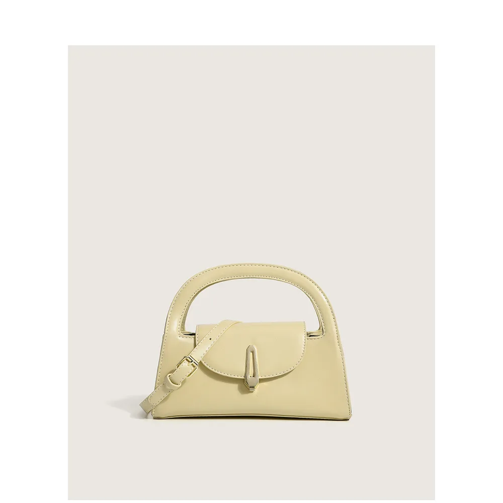 High quality Texture Niche One shoulder Messenger Bag Yellow - Shop at LoveMi