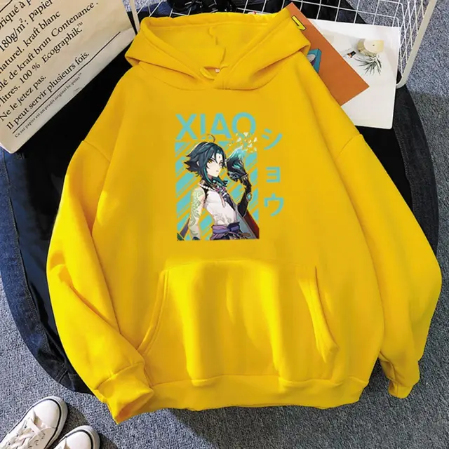 Couple Fleece Hooded Pullover Sweater Yellow - Shop at LoveMi