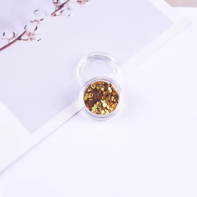 3mm Heart Laser Sequin Decorative Patch Gold - Shop at LoveMi
