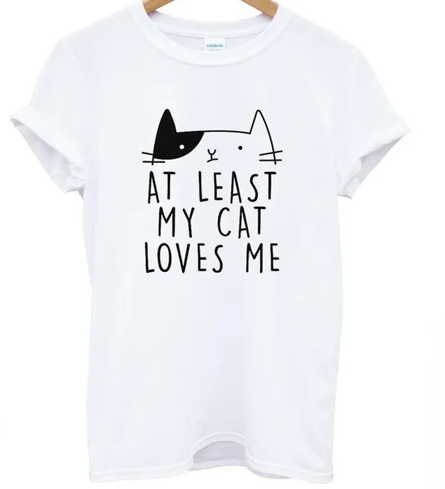 European And American Letter Short Sleeve Printed T shirt White - Shop at LoveMi