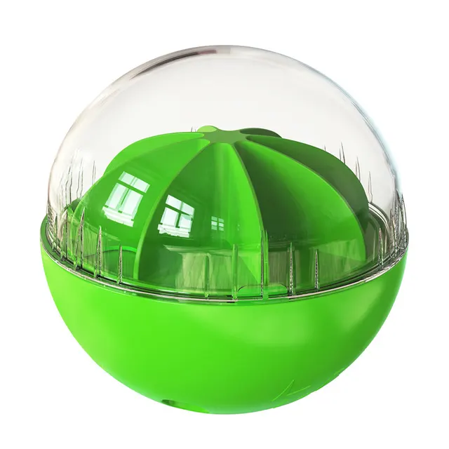 Adjustable Leaky Feeding Puzzle Sound Ball Lemon Dog Toy Green - Shop at LoveMi