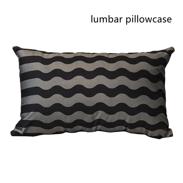 Vintage Gorgeous Velvet Print Waist Pillowcase By Package Bed Sofa Black Ash Lumbar Pillowcase - Shop at LoveMi