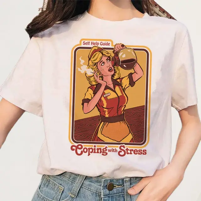 Women's Printed Short Sleeve Shirt White - Shop at LoveMi