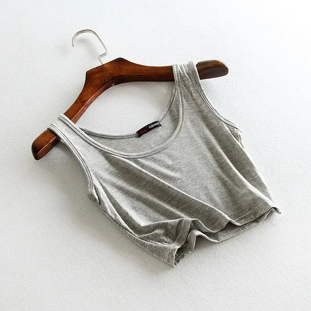 Women's Creative Simple Print All match Vest Grey - Shop at LoveMi