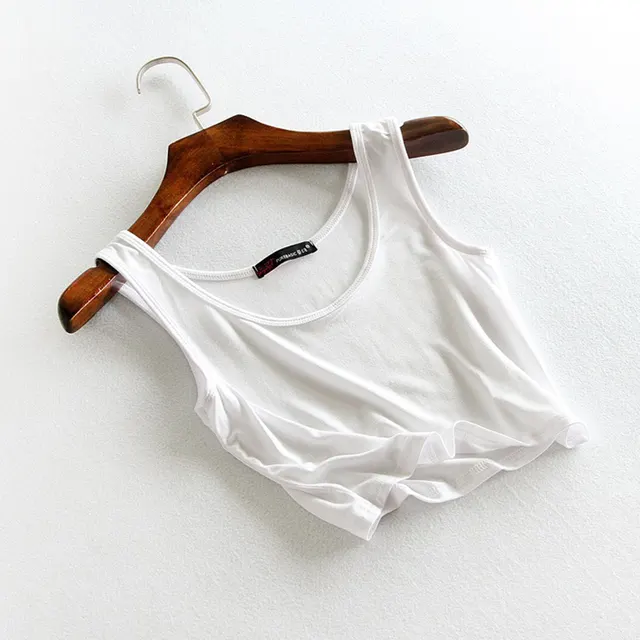 Women's Creative Simple Print All match Vest White - Shop at LoveMi