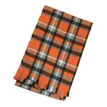 Orange Grey Plaid
