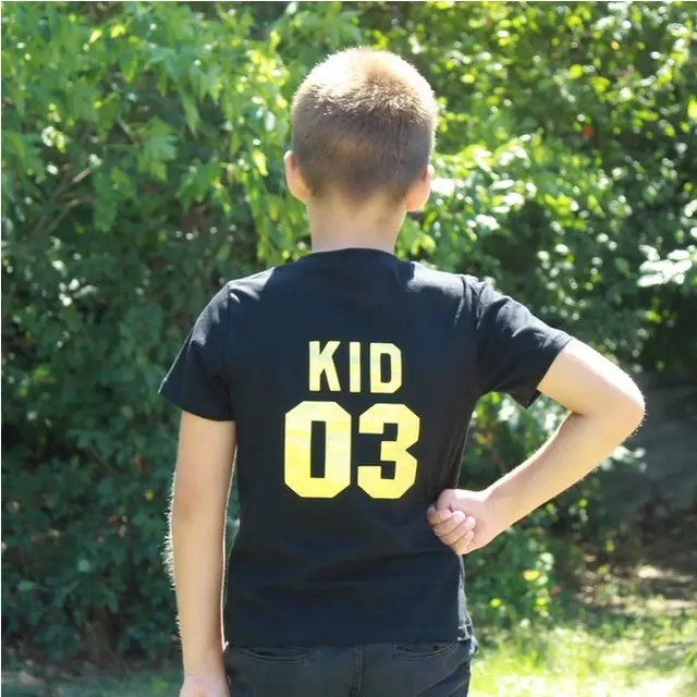 Parent child Short sleeved T shirt Family Top Kid03 Kid - Shop at LoveMi