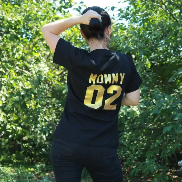 Parent child Short sleeved T shirt Family Top Mommy - Shop at LoveMi