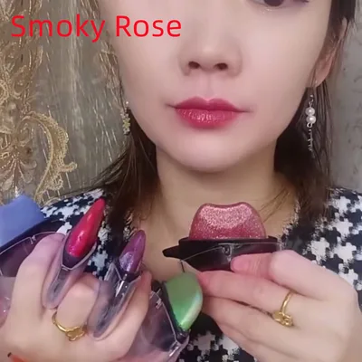 Lazy Lipstick One Kiss Molded Waterproof Moisturizing Moisturizer Smoky Rose - Shop at LoveMi