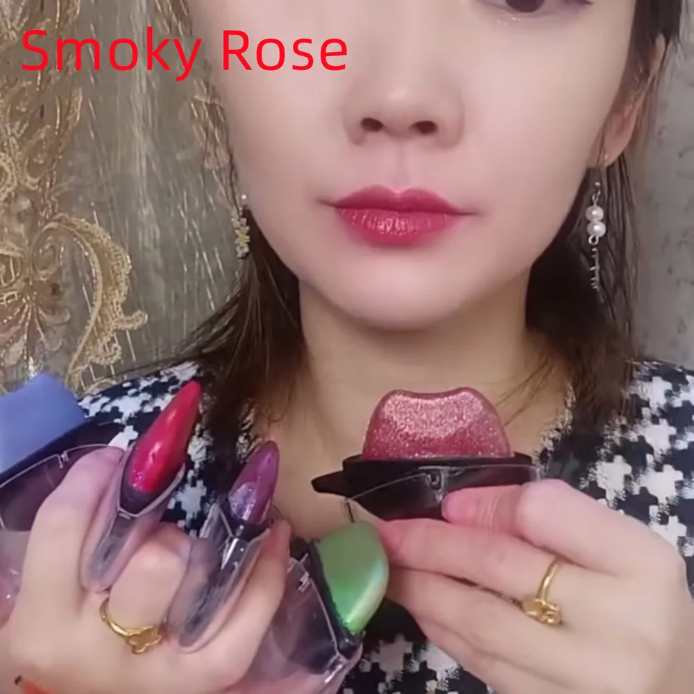 Lazy Lipstick One Kiss Moulded Waterproof Moisturizing Moisturizer - Smoky Rose