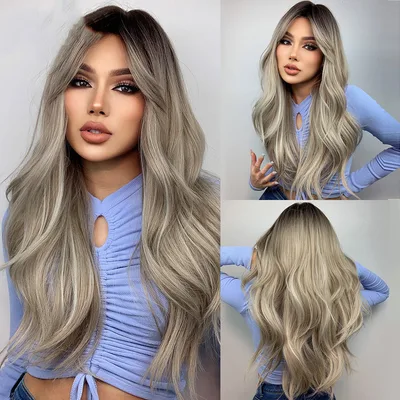 Orange Long Curly Hair With Bangs Wig Long Hair - Shop at LoveMi