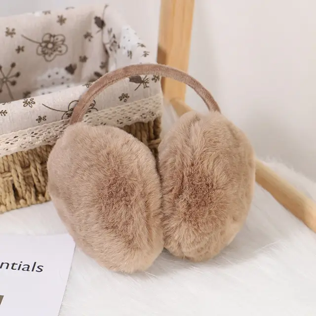 Winter Women's Cute Plush Earmuffs To Keep Warm Camel - Shop at LoveMi