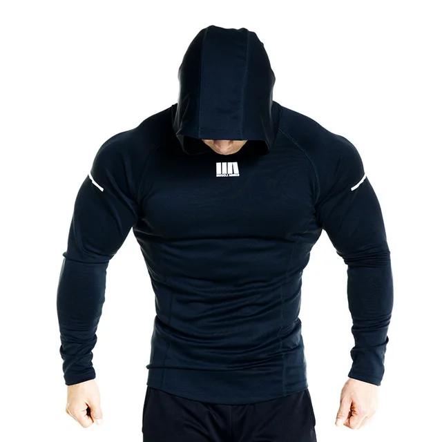 Men's Quick Dry Slim Sports Hoodie Navy Blue - Shop at LoveMi