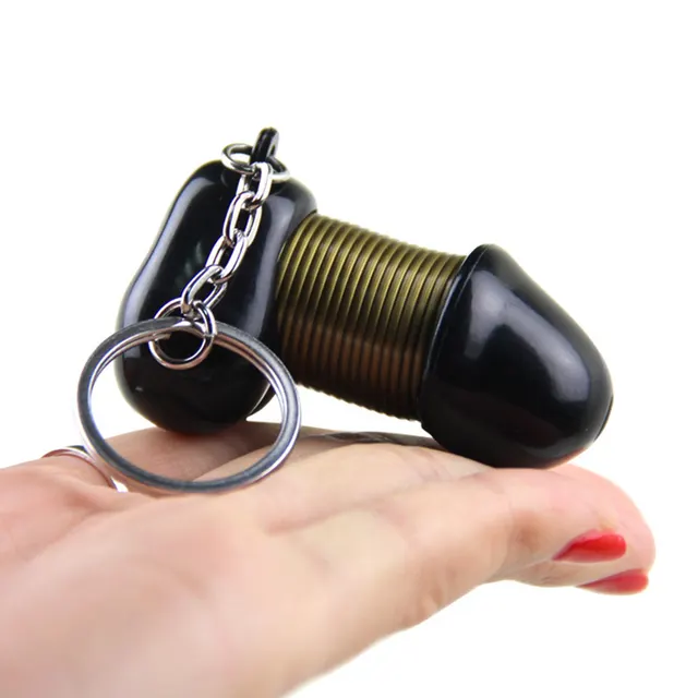 Spring Shaking Head Happy Expression Doll Keychain Black - Shop at LoveMi