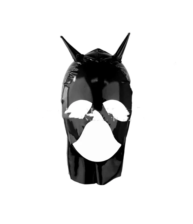 Zip Over Crotch Club Cat Girl Leather One Piece Black Mask - Shop at LoveMi