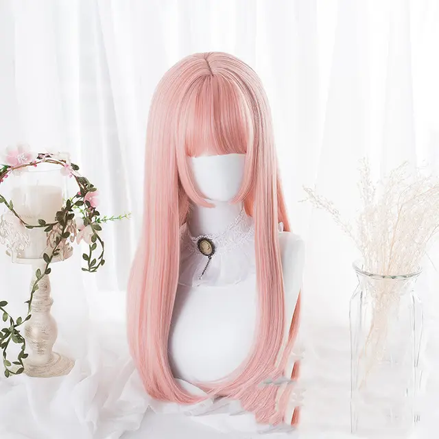 Princess Chelolita With Long Straight Hair For Any Face Shape Peach Powder - Shop at LoveMi