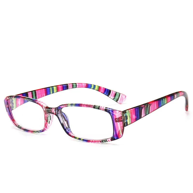 Men's And Women's Fashion Retro Ultra-clear Spring Leg Reading Glasses - Pink
