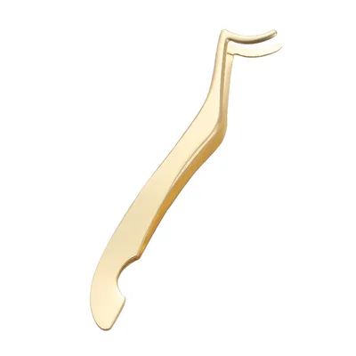 Beauty Tools Haima Clip Eyelash Curler Stainless Steel Tweezers Cotton Clip Aid Eyelash Curler Gold - Shop at LoveMi