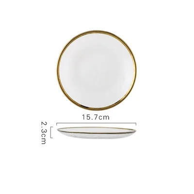 Phnom Penh Glass Plates Steak Western Food Dish 6Inch Plate - Shop at LoveMi
