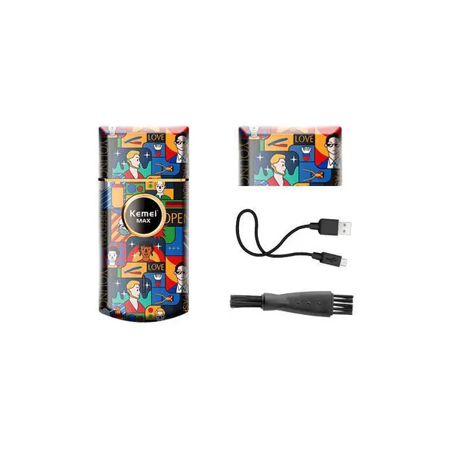 Retro Graffiti Washless Electric Shaver Shaver Black - Shop at LoveMi
