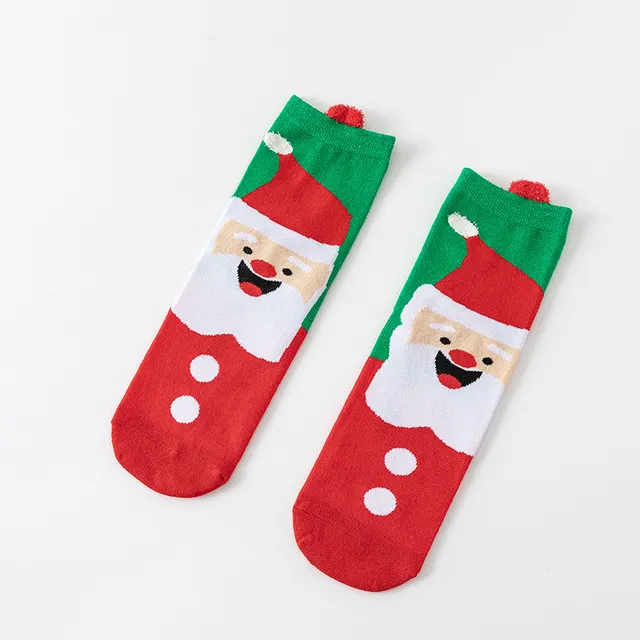 Cotton New Year Cartoon Stereo Ear Cute Elk Christmas Socks 6 Style - Shop at LoveMi