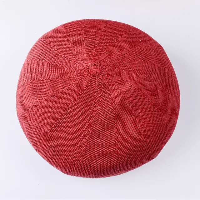 Women's Thin Fashion Retro Beret Knit Red - Shop at LoveMi