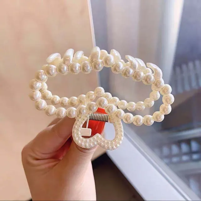 Japanese And Korean Ins Pearl Hairpin Temperament Moon - Shop at LoveMi