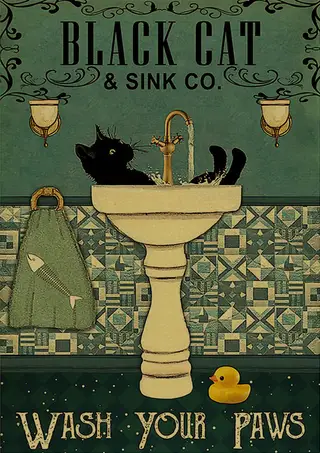 Home Animal Poster Art Diamond Embroidery Kit - A122