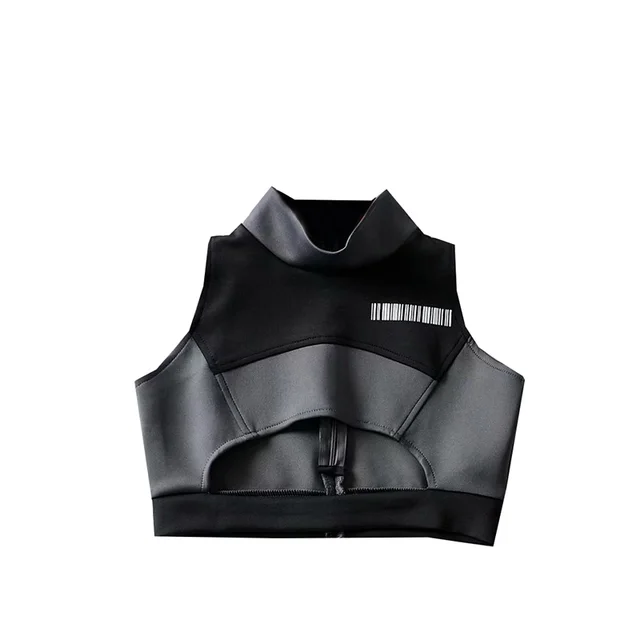 Wear A Handsome Jazz Dance High Waist Crop Top Photo Color - Shop at LoveMi