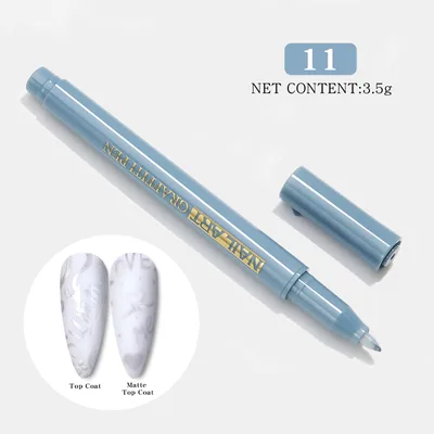 Nail Art Painting Smearing Nail Point Flower Hook Line Pen One Step Glue 11 Style - Shop at LoveMi