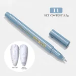 Nail Art Painting Smearing Nail Point Flower Hook Line Pen One Step Glue - 11 Style
