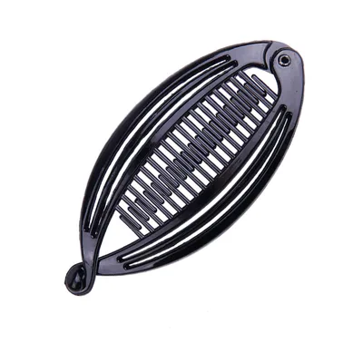 Large Spray Paint Bright Black Hawksbill Color Three Fish Hairpin Bright Black - Shop at LoveMi