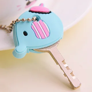 Creative Cute Silicone Cartoon Buckle Chain - Baby Elephant