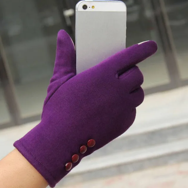 1 Pair Fashion Women Lady Outdoor Winter Warm Purple - Shop at LoveMi