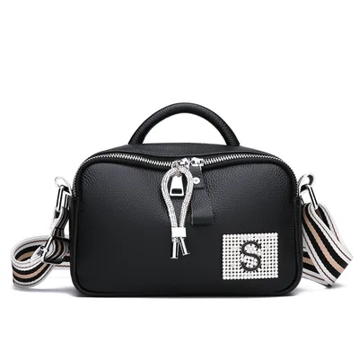 Women's New Small Square Toe Layer Cowhide Black - Shop at LoveMi