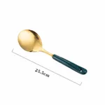 Nordic Stainless Steel Kitchen Utensils Spatula Ceramic Handle - Green