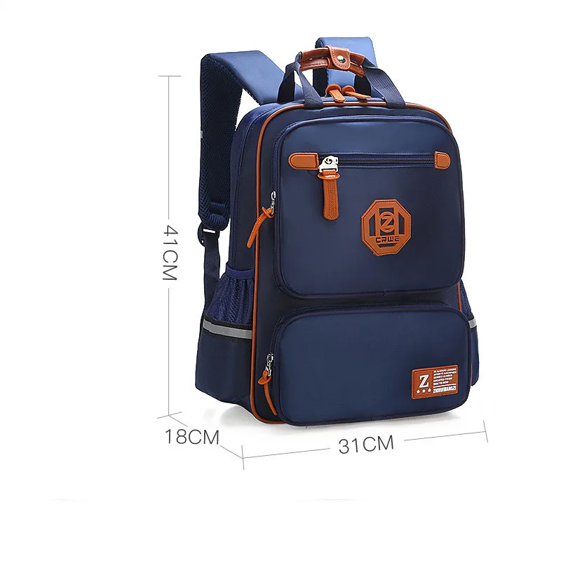 Student Fashion Casual Solid Color Schoolbag Royal L - Shop at LoveMi