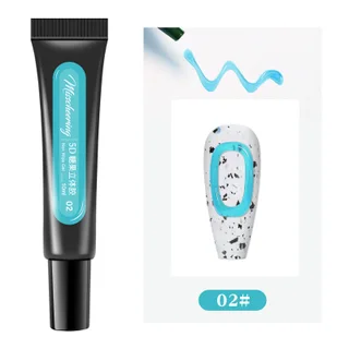 5D Hose Stereoscopic Nail Polish Candy Macaron Jelly Leave-In Gel - 2 Style