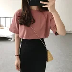 Brick Red Round Neck