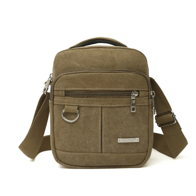 Men's Outdoor Casual Lightweight Messenger Bag Khaki - Shop at LoveMi