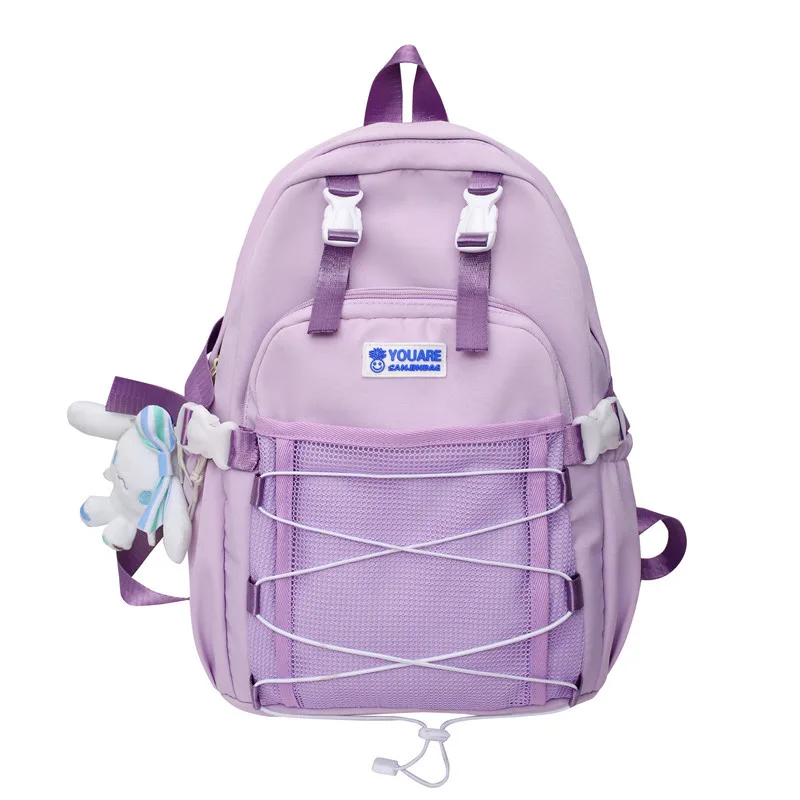 Large Capacity Backpack For Junior High School Students Purple - Shop at LoveMi