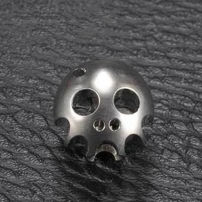 Titanium Bucktooth Skull Pendant Knife Pendant Mirror Version - Shop at LoveMi