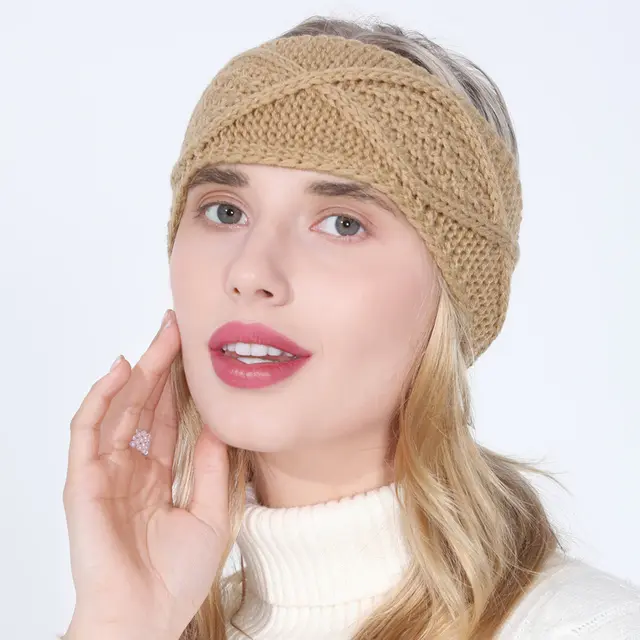 Ladies Knitted Face Wash Head Cover Yarn Yellow - Shop at LoveMi